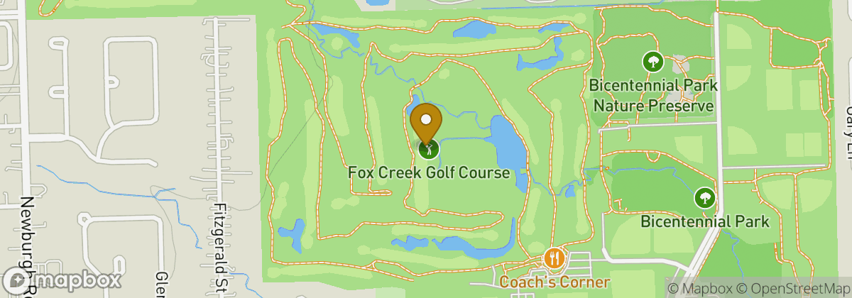 Map location: Fox Creek Golf Course
