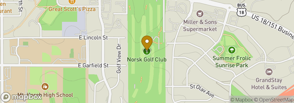 Map location: Norsk Golf Club