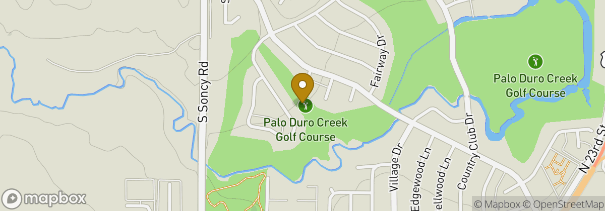 Map location: Palo Duro Creek Golf Course