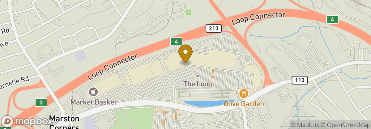 Map location: X-Golf Methuen Indoor Golf & Bar