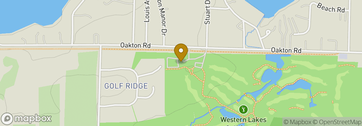 Map location: Western Lakes Golf Club & Event Venue