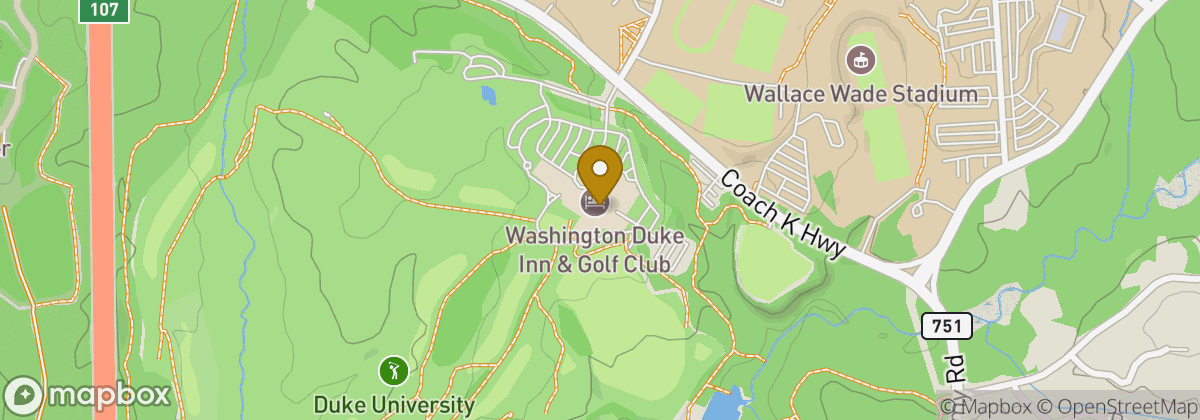 Map location: Washington Duke Inn & Golf Club