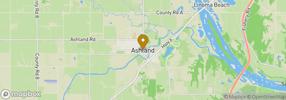 Map location: Ashland