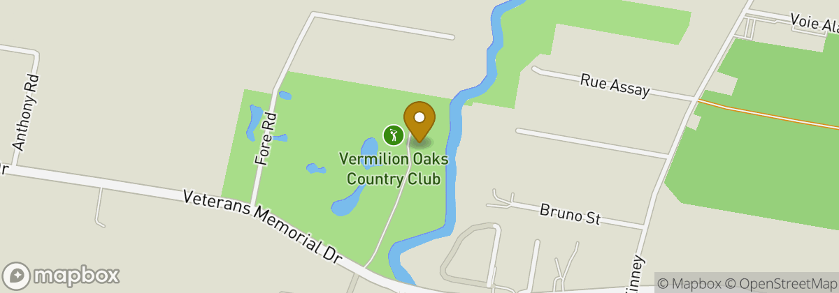 Map location: Southern Oaks Country Club