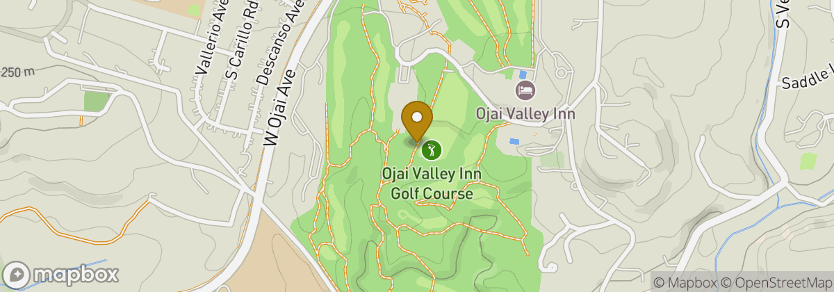 Map location: Ojai Valley Inn Golf Course