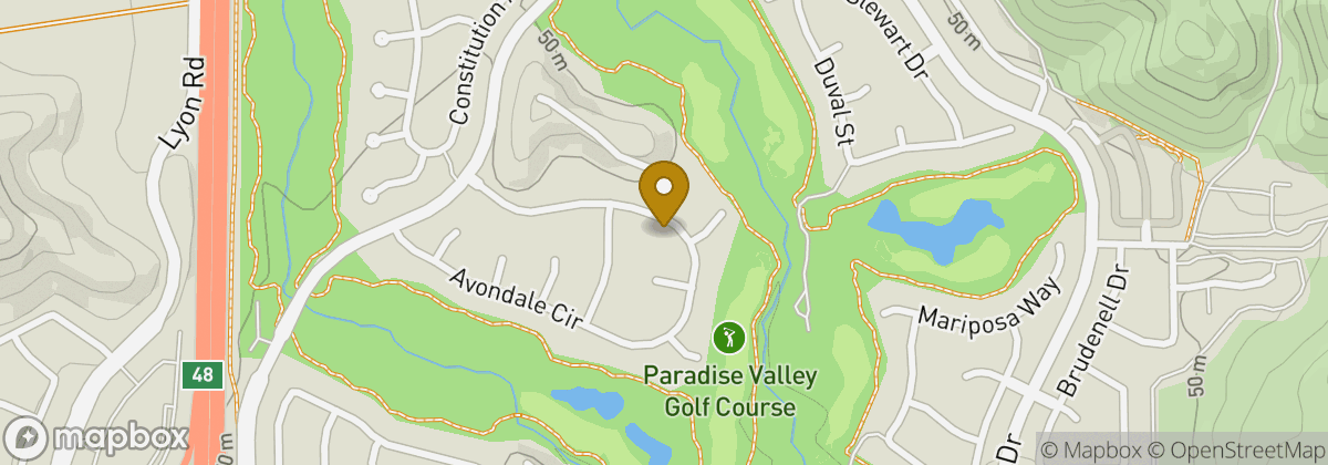 Map location: Paradise Valley Golf Course