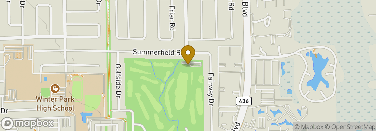 Map location: Winter Park Pines Golf Club