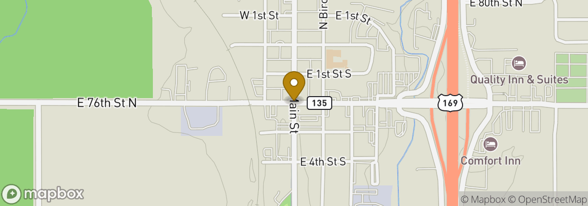 Map location: Owasso Golf and Athletic Club