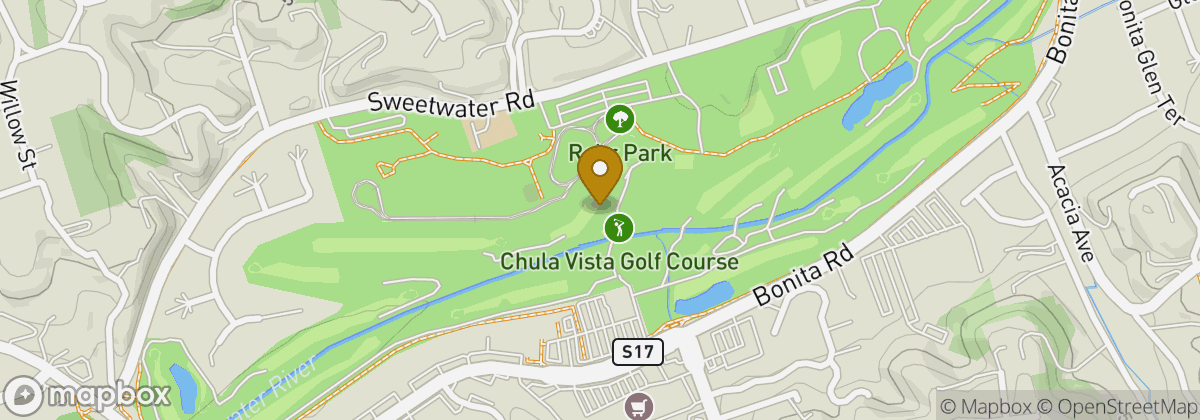 Map location: Chula Vista Golf Course