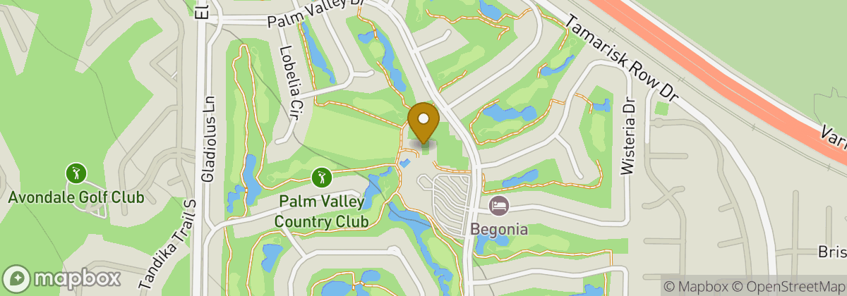 Map location: Palm Valley Country Club