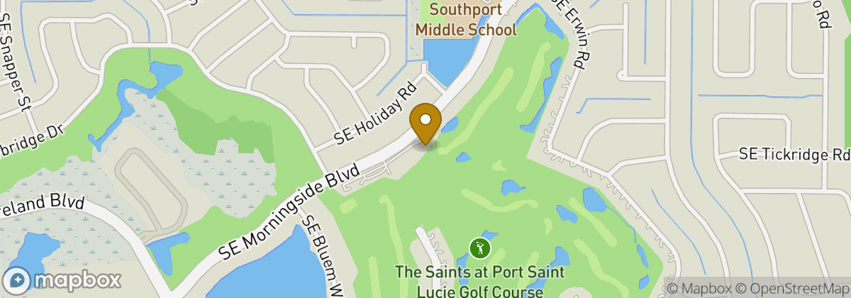 Map location: The Saints at Port St. Lucie Golf Course