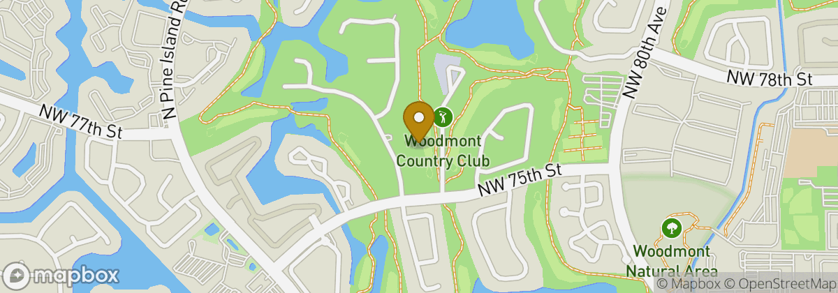Map location: Woodmont Country Club