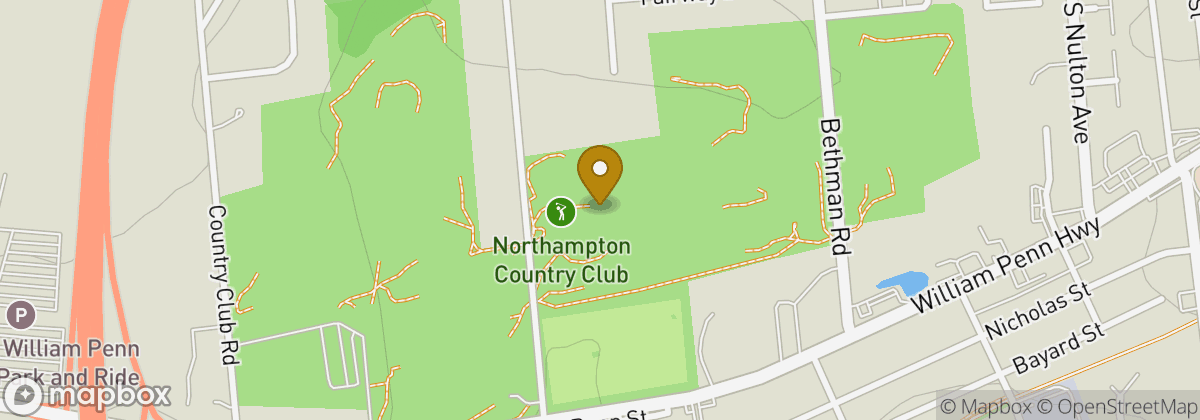 Map location: Northampton Golf Course