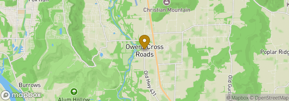 Map location: Owens Cross Roads