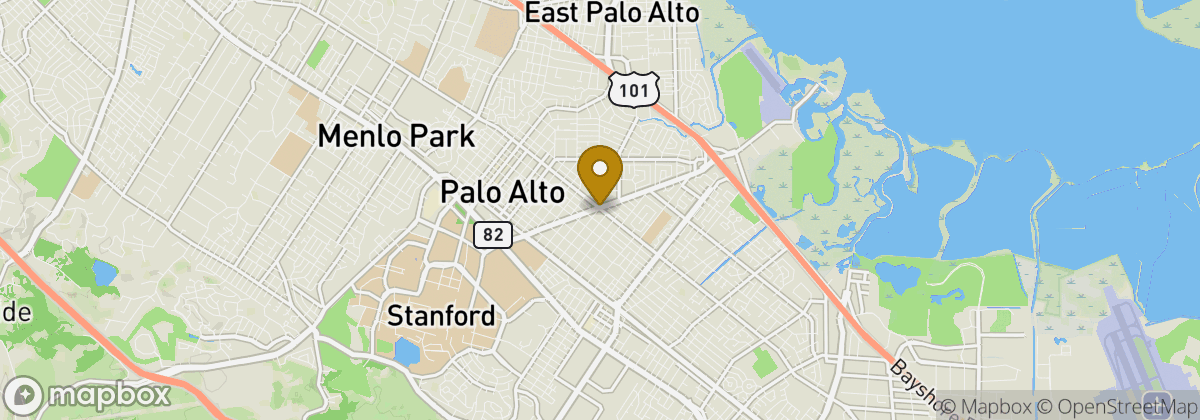 Map location: Palo Alto