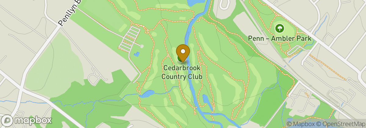 Map location: Cedarbrook Country Club