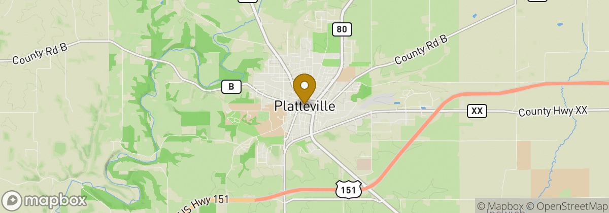 Map location: Platteville Golf - Country Club Bar & Restaurant