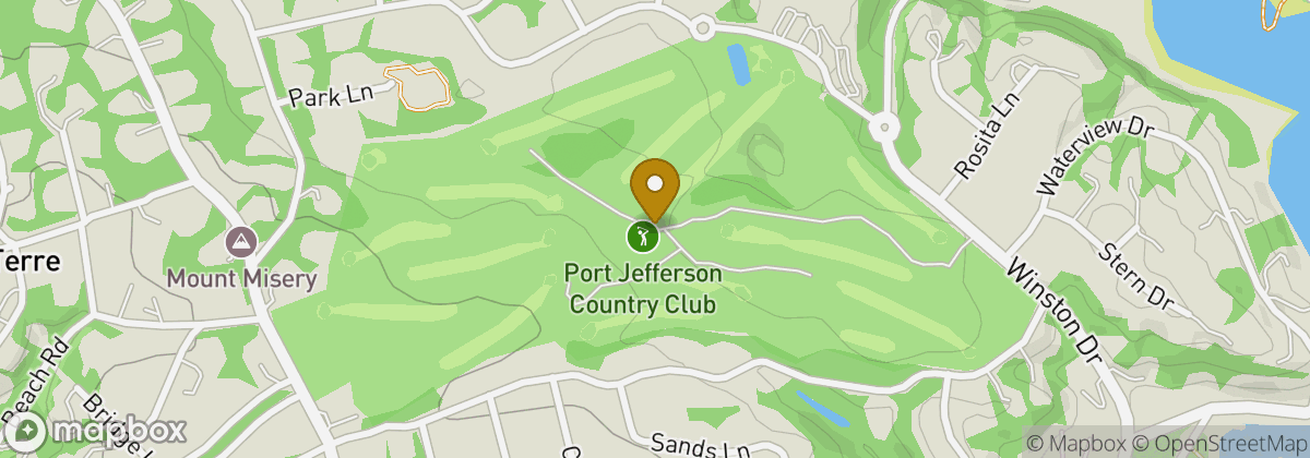 Map location: Port Jefferson Country Club