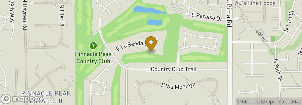 Map location: Pinnacle Peak Country Club