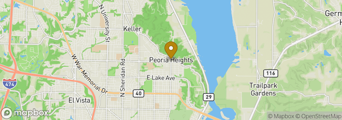 Map location: Peoria Heights