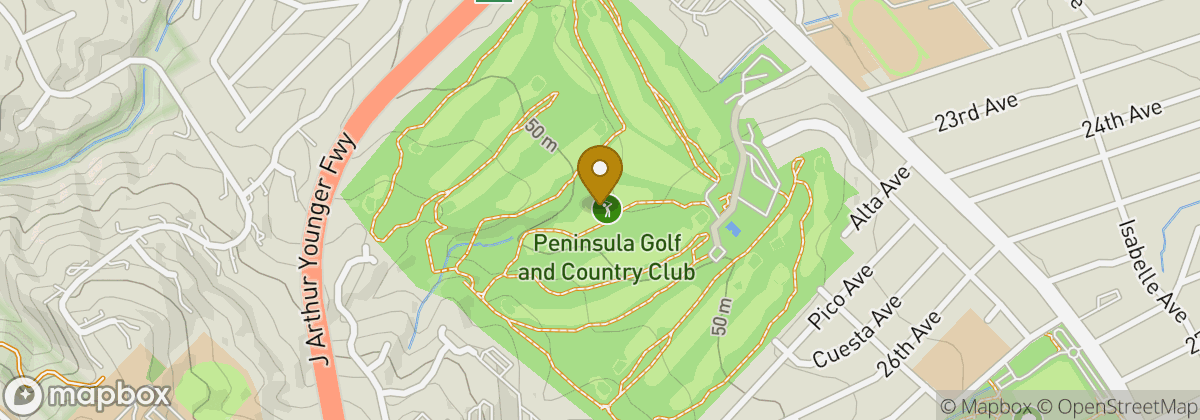 Map location: Peninsula Golf and Country Club