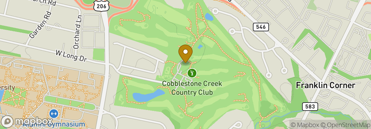 Map location: Cobblestone Creek Country Club