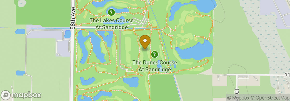 Map location: The Dunes Course at Sandridge