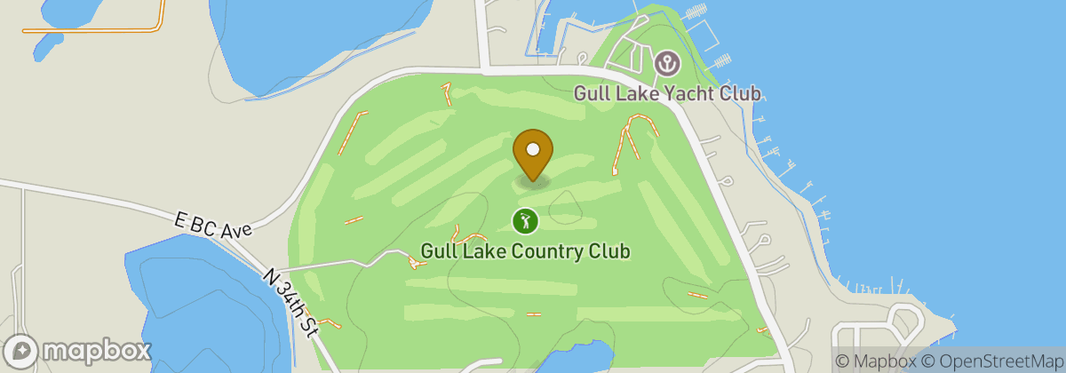 Map location: Gull Lake Country Club