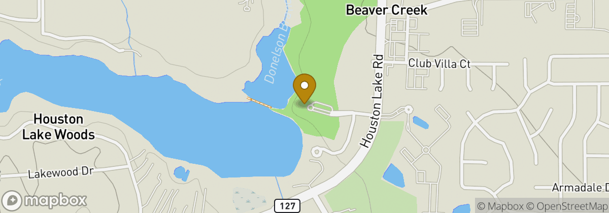 Map location: Houston Lake Country Club