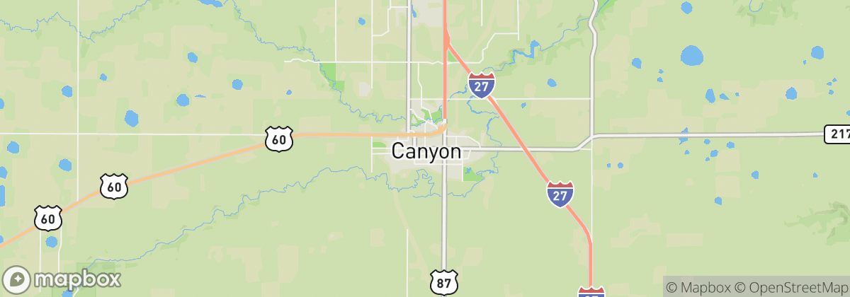 Map: Canyon, TX