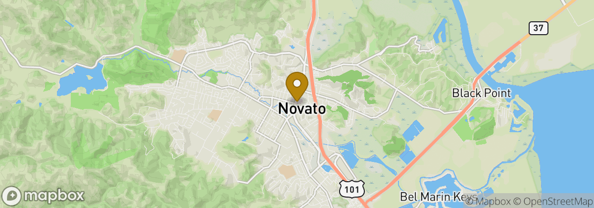 Map location: Novato