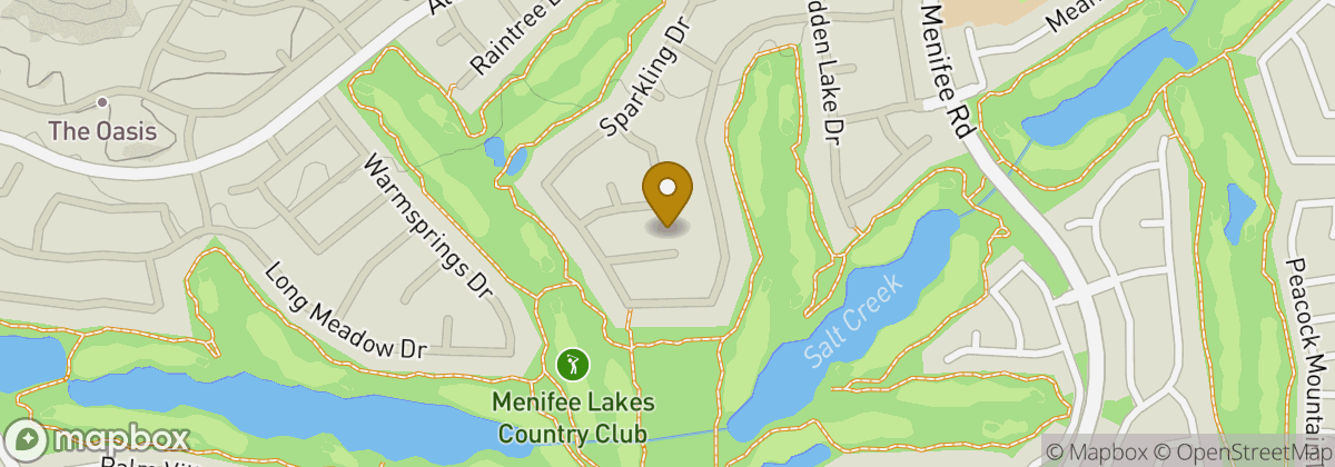 Map location: Menifee Lakes Country Club