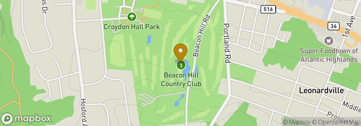 Map location: Beacon Hill Country Club
