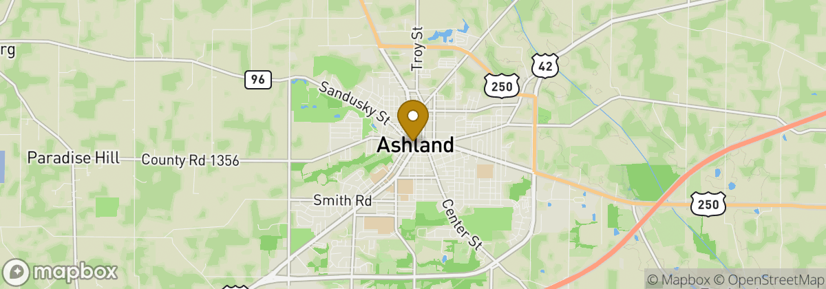 Map location: Ashland