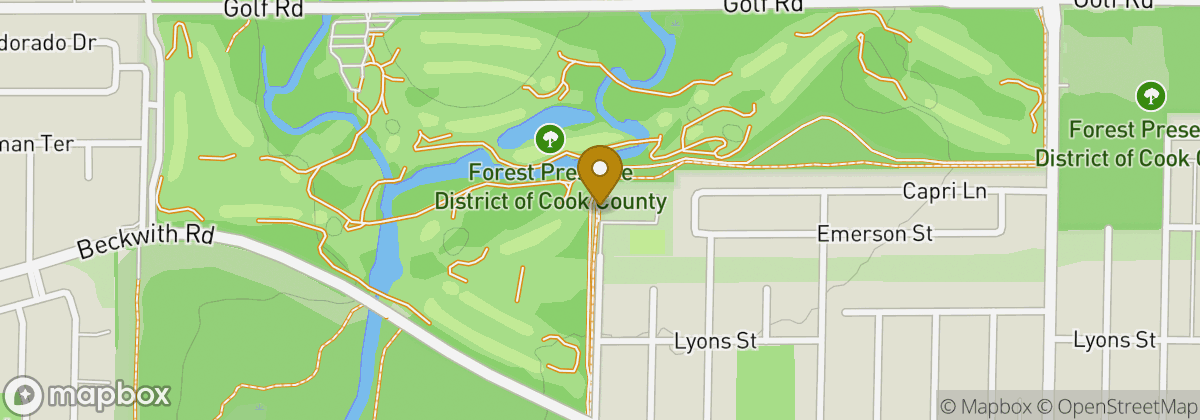 Map location: Chick Evans Golf Course