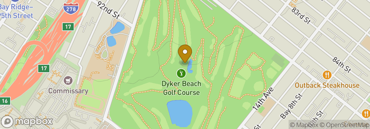 Map location: Dyker Beach Golf Course