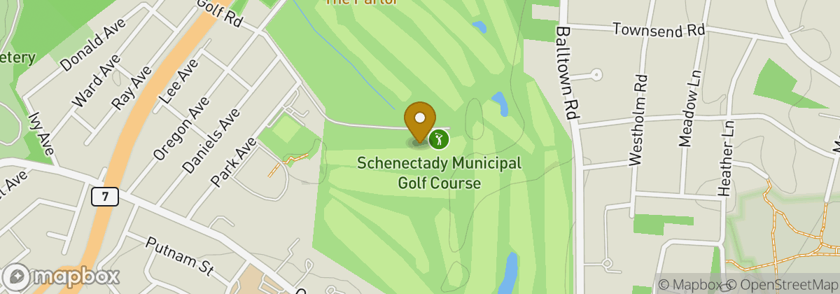 Map location: Schenectady Municipal Golf Course