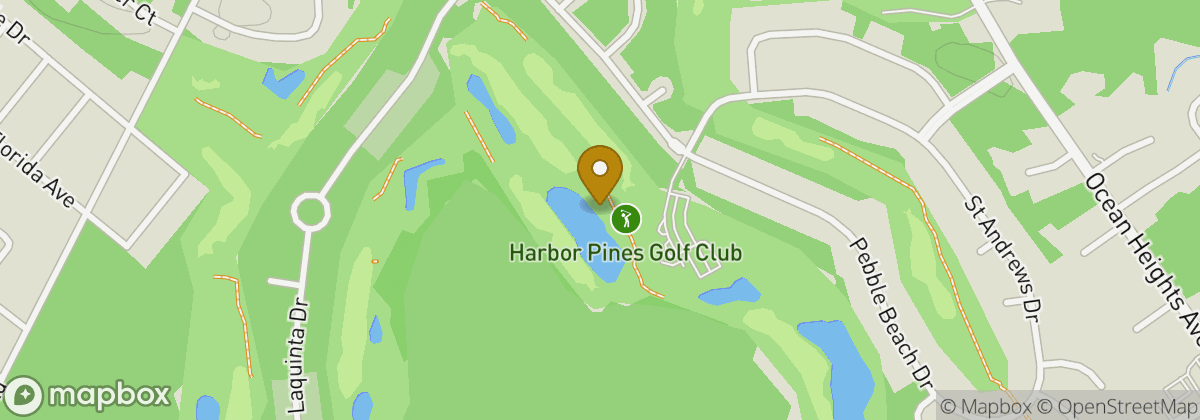 Map location: Harbor Pines Golf Club