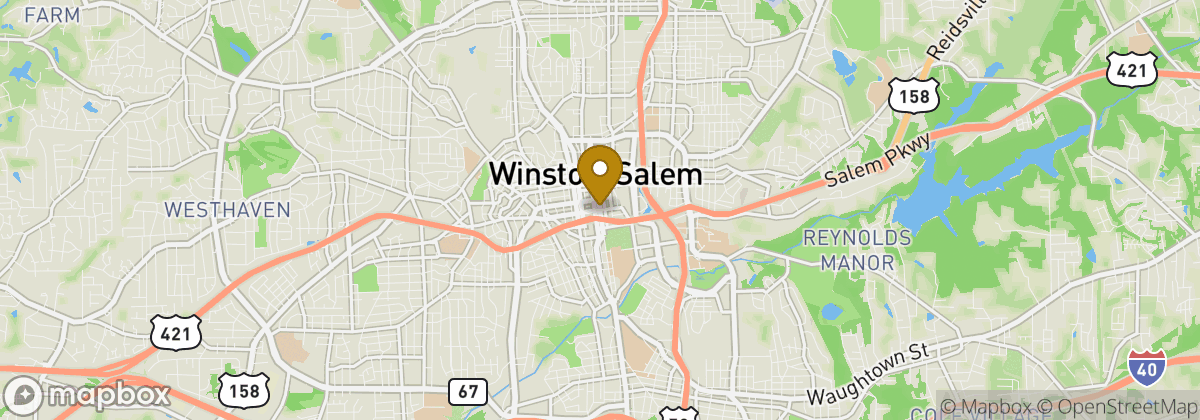 Map location: Winston-Salem
