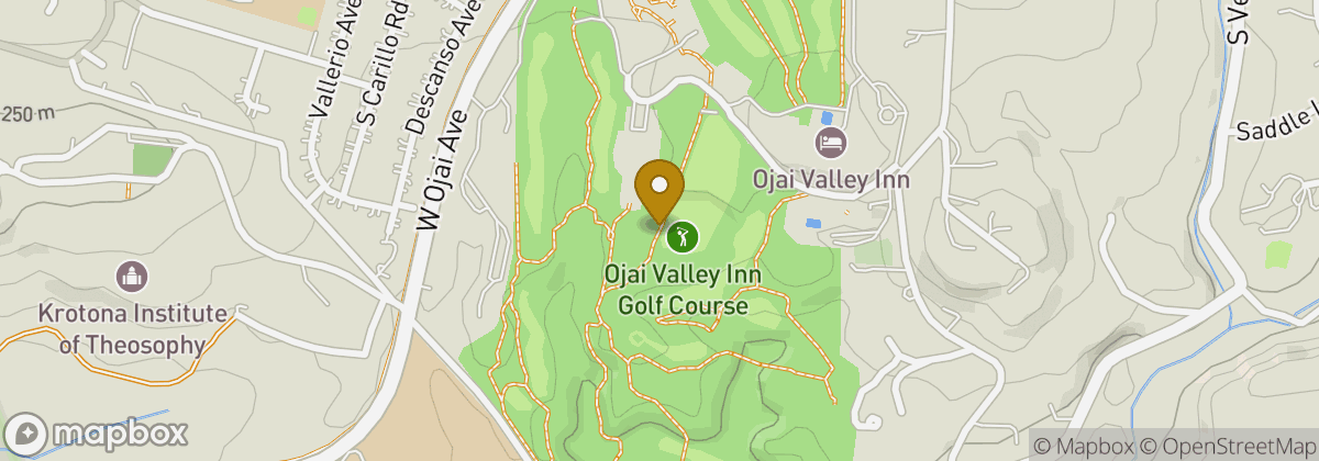 Map location: Ojai Valley Inn Golf Course