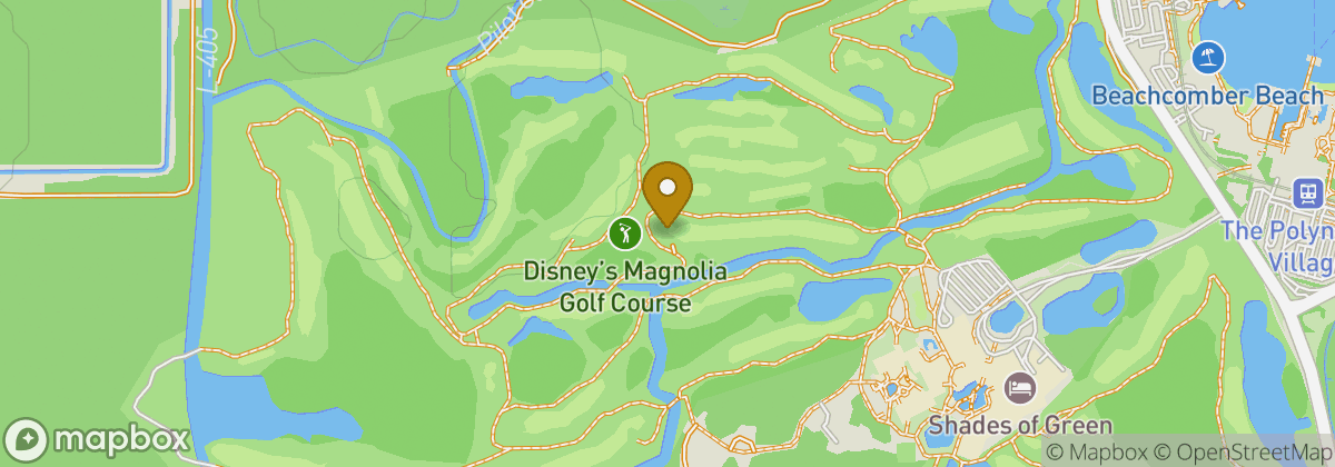 Map location: Disney's Magnolia Golf Course