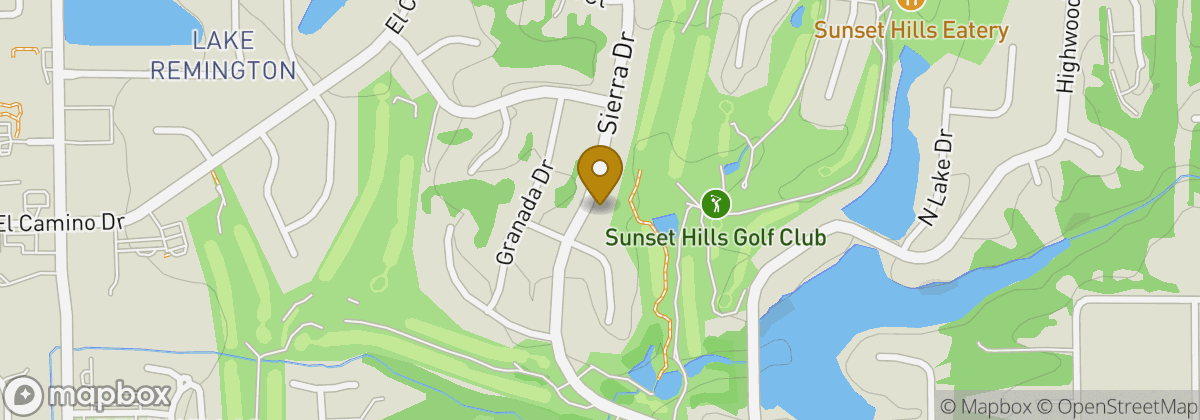 Map location: Sunset Hills Golf Course