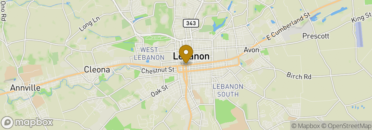 Map location: Lebanon