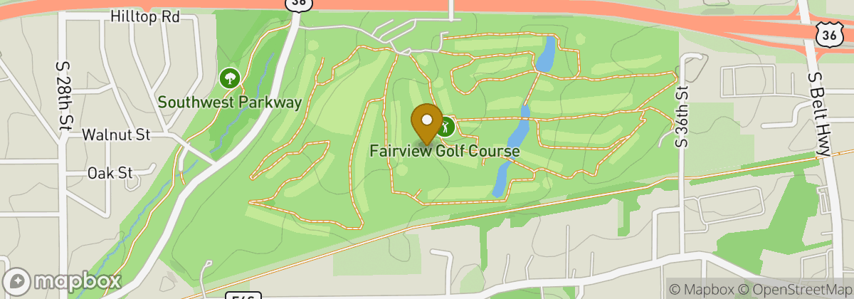 Map location: Fairview Golf Course