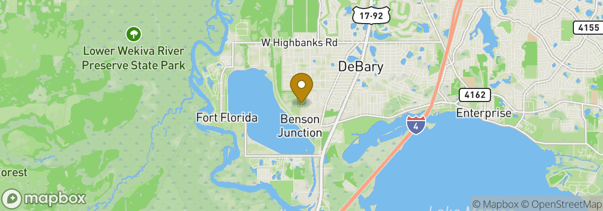 Map location: DeBary