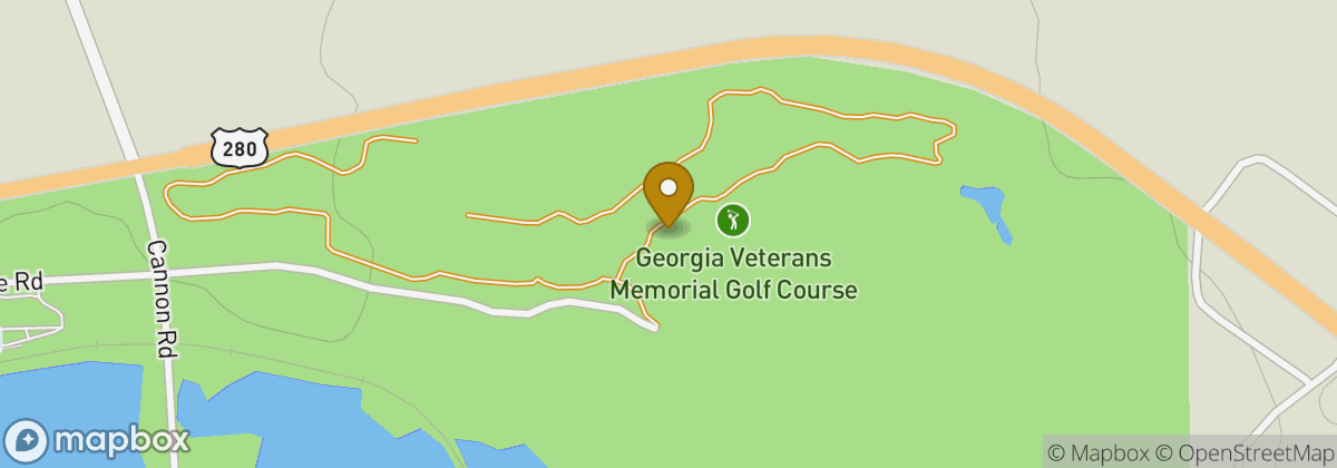 Map location: Georgia Veterans Memorial Golf Course