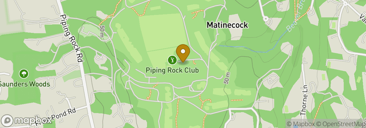 Map location: Piping Rock Club