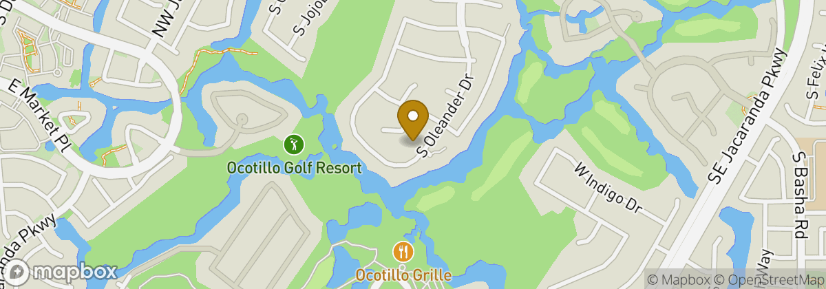 Map location: Ocotillo Golf Resort