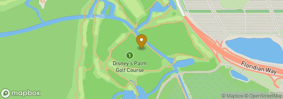 Map location: Disney's Palm Golf Course