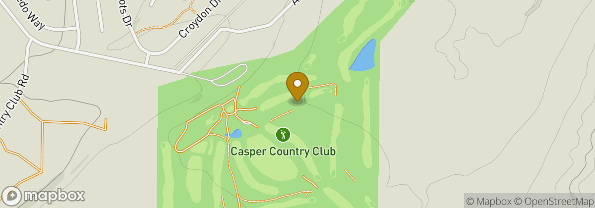 Map location: Casper Country Club